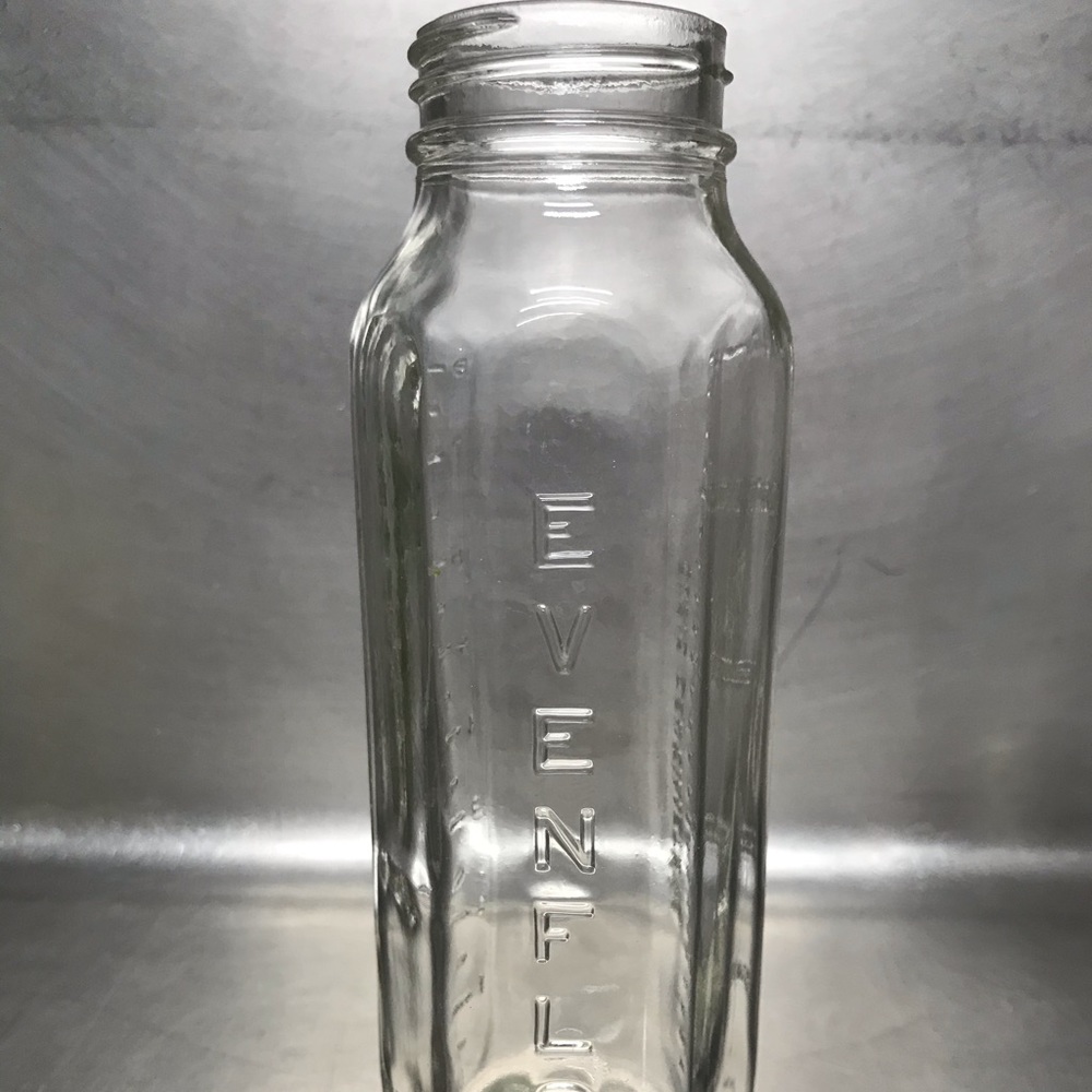Vintage Glass Evenflo Baby Bottle 8 Oz - EUC